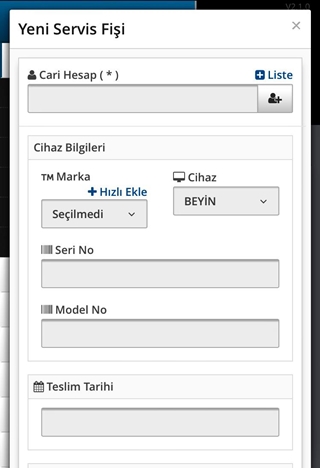 Teknik Servis Takip Programı